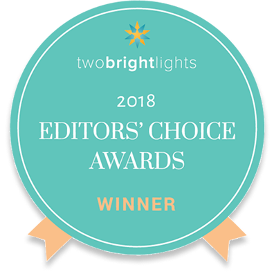 A teal badge with cream and yellow ribbon that reads: twobrightlights 2018 Editors’ Choice Awards Winner—highlighting Heitman House, a premier waterfront wedding venue and one of the best Fort Myers wedding venues. A teal badge with cream and yellow ribbon that reads: twobrightlights 2018 Editors’ Choice Awards Winner—highlighting Heitman House, a premier waterfront wedding venue and one of the best Fort Myers wedding venues.